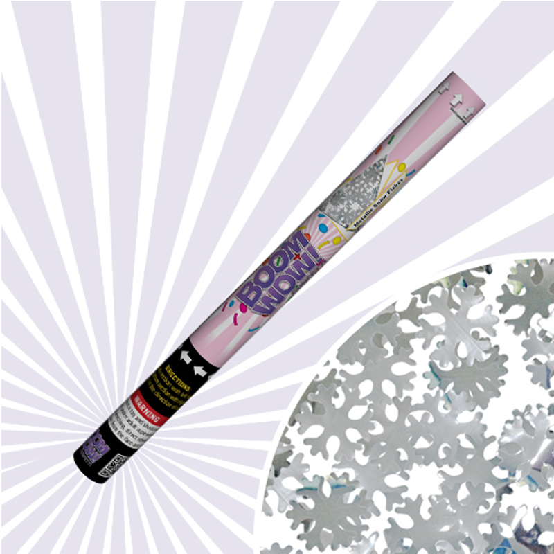 Metallic snow flakes